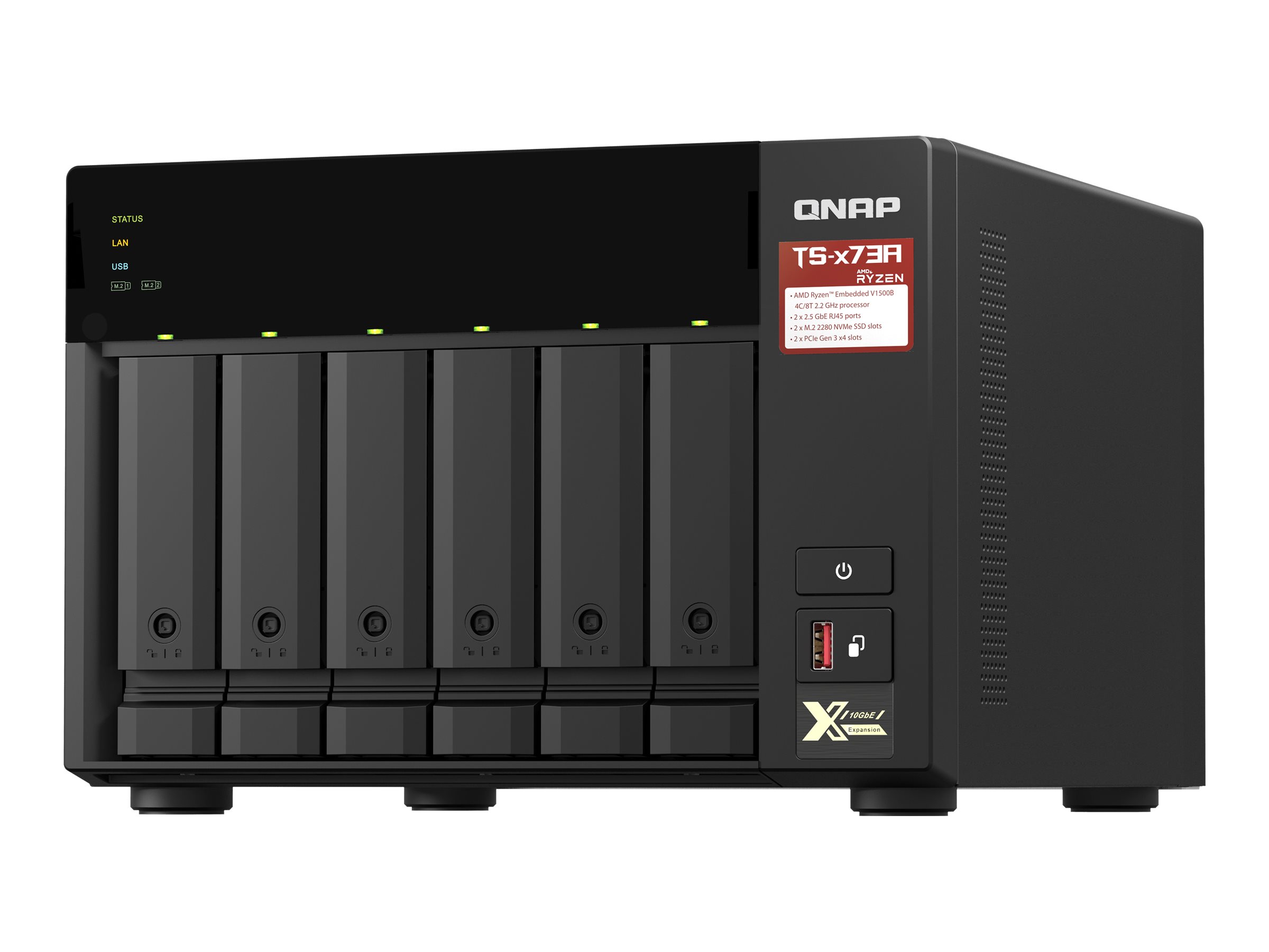 TS-673A-8G 4713213518830 QNAP TS-673A - NAS-Server - 6  Etree Shop Deutschland online 4